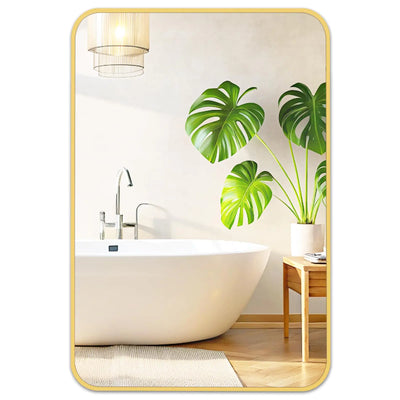 Fabuday Gold Bathroom Mirror